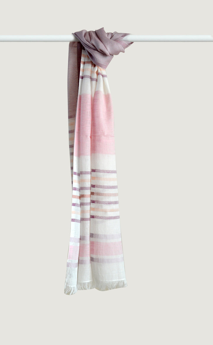Mulberry Cotton Linen Stole