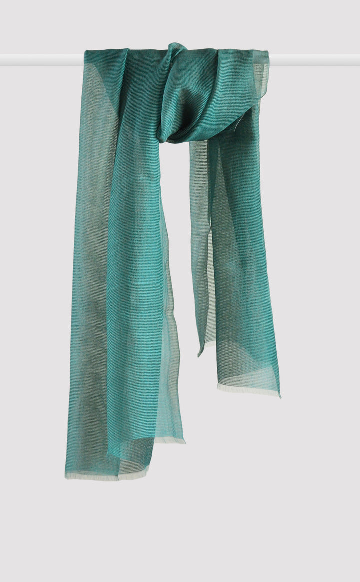Teal Green Organza Dupatta