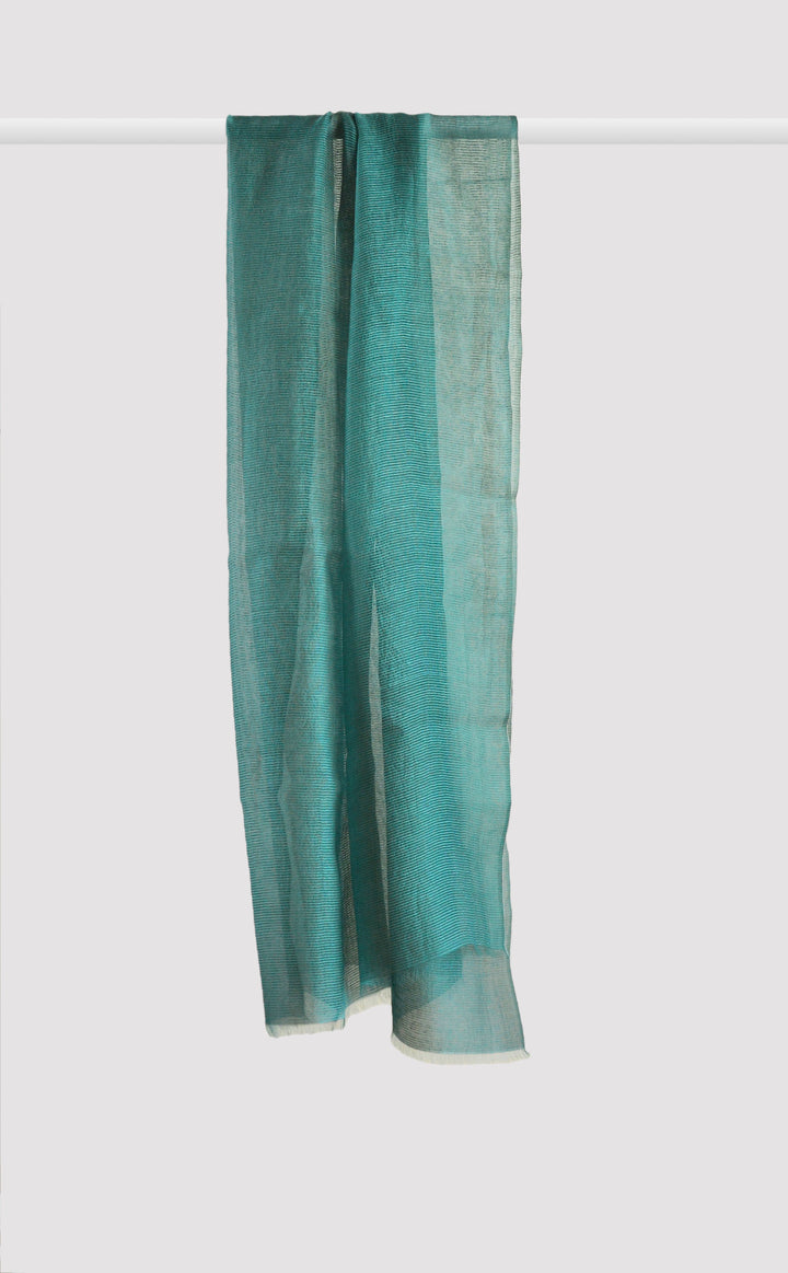 Teal Green Organza Dupatta