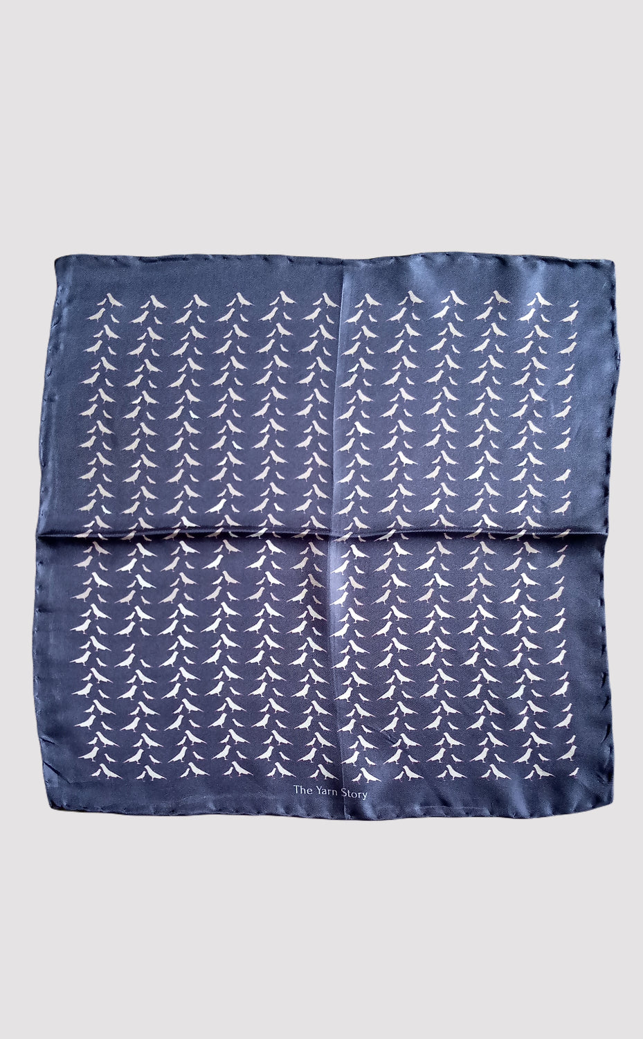 Navy Dove Pocket Square