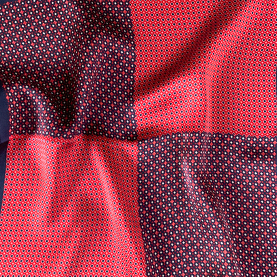 4 Micro Dots Blue Pocket Square