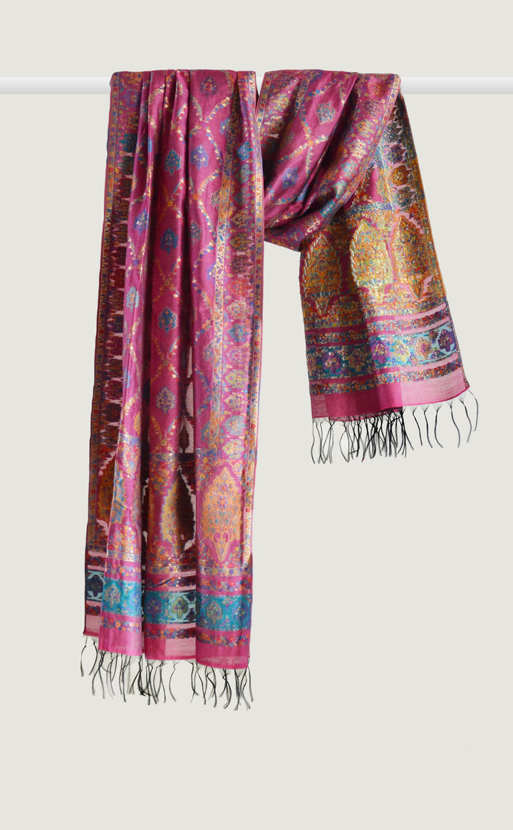 Floral Motif Rani Pink