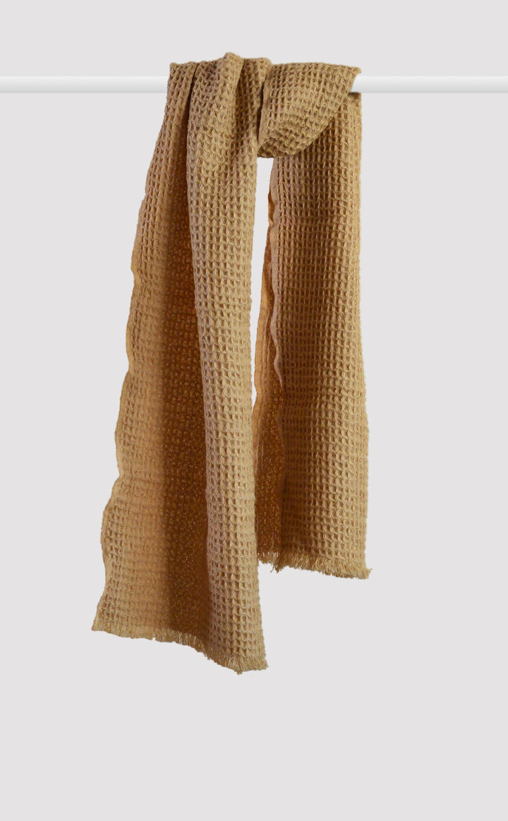 Beige Waffle Muffler