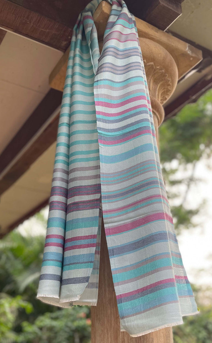 Dusty Blue Stripes