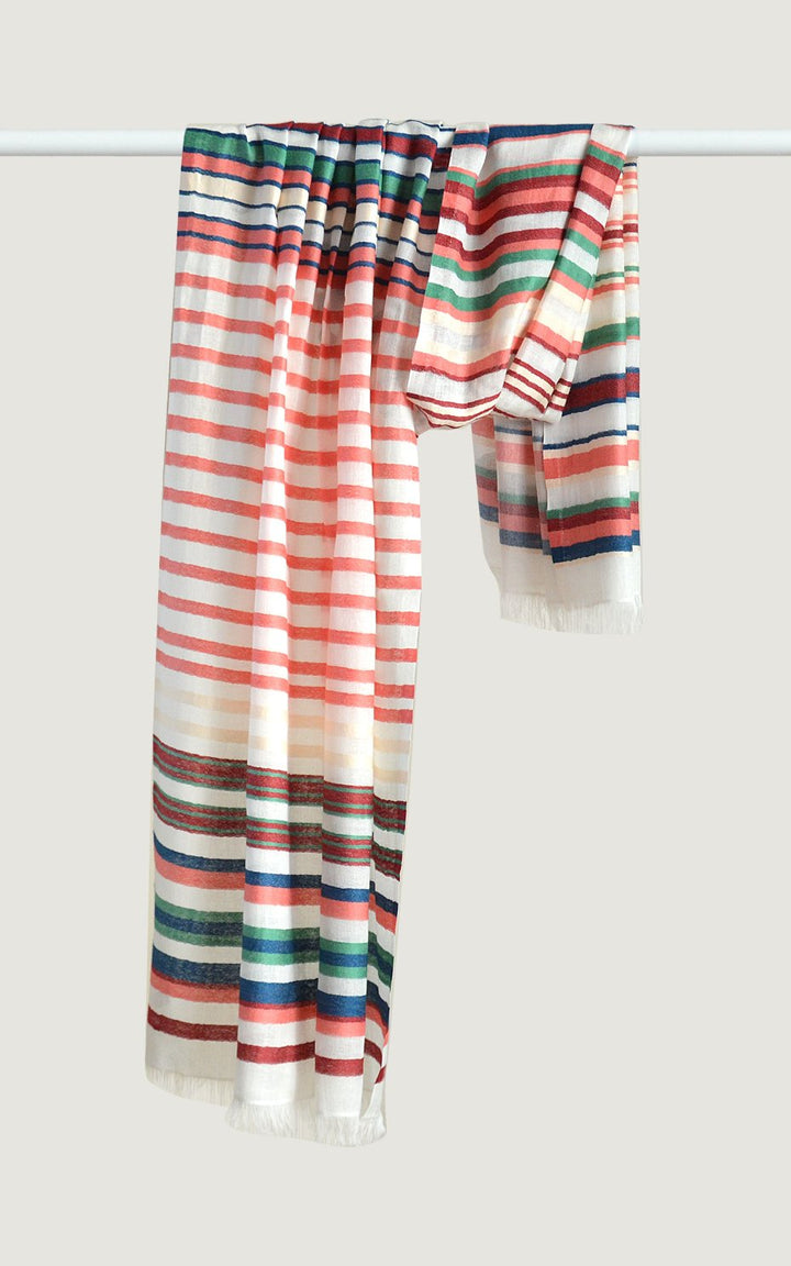 Coral Cotton Stripes