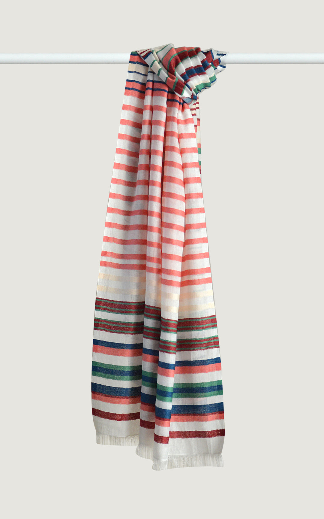 Coral Cotton Stripes