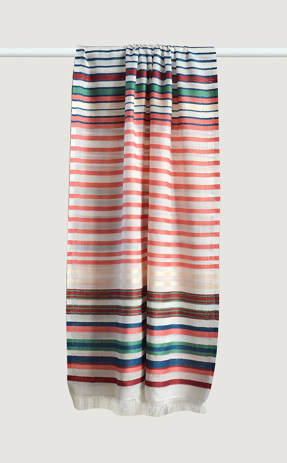 Coral Cotton Stripes