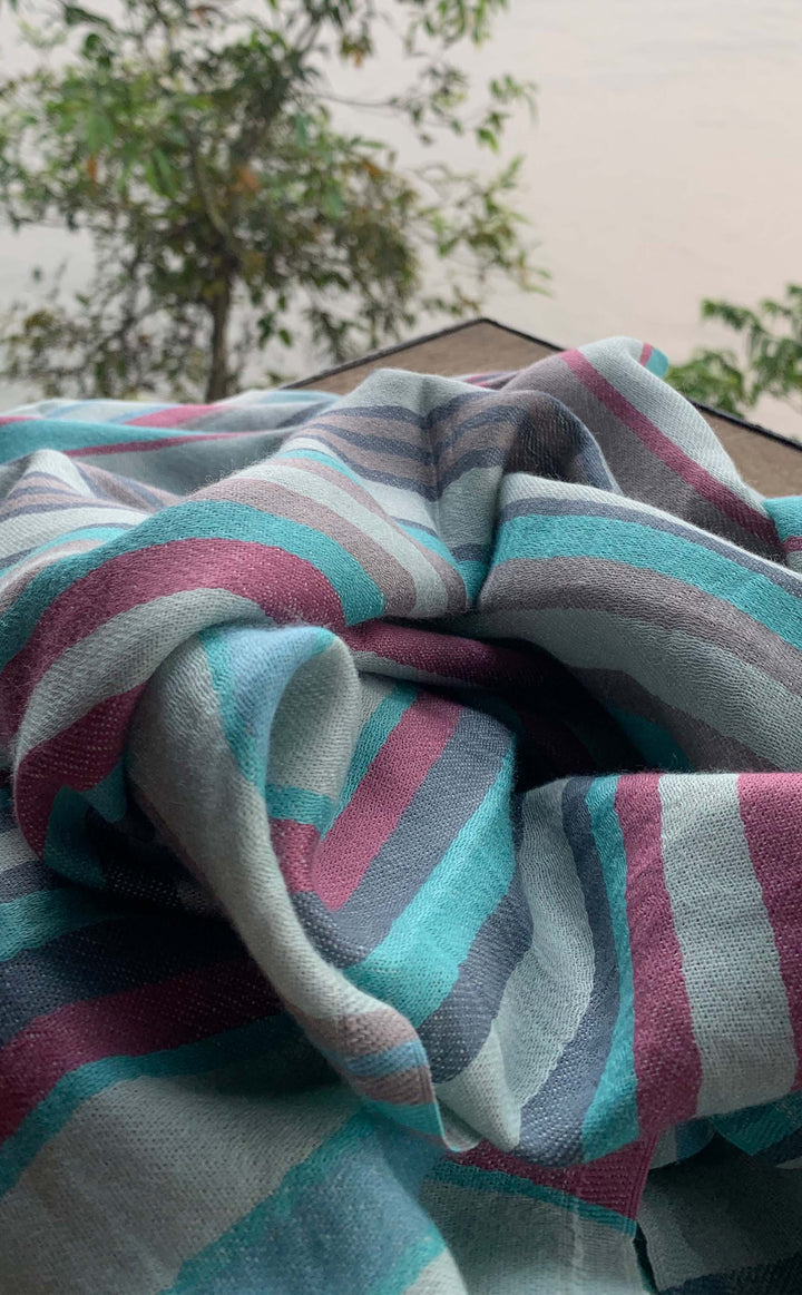 Dusty Blue Stripes