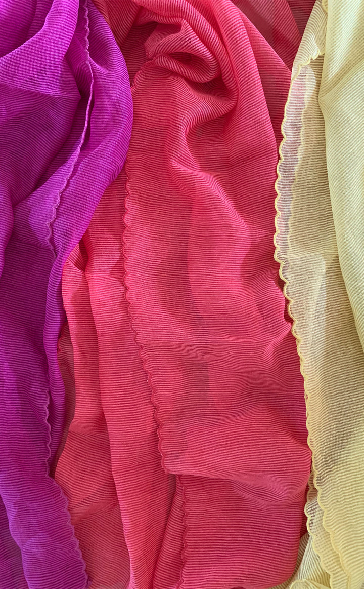 Cherry Red Organza Dupatta