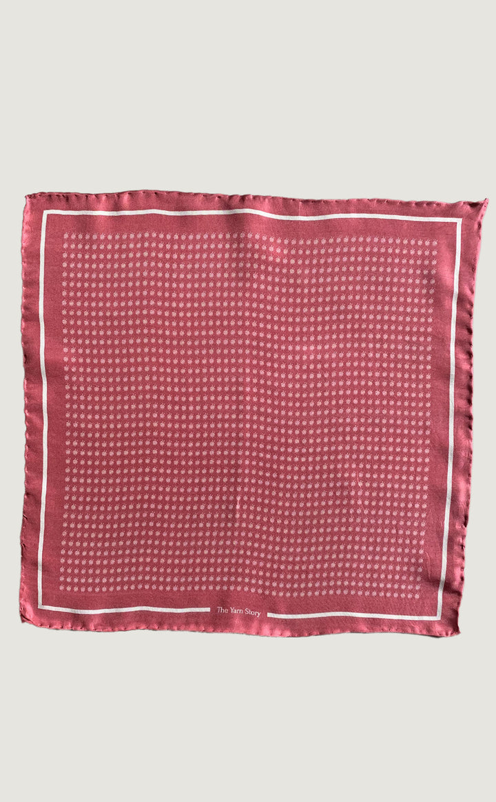 Pink Yarn Ball Pocket Square