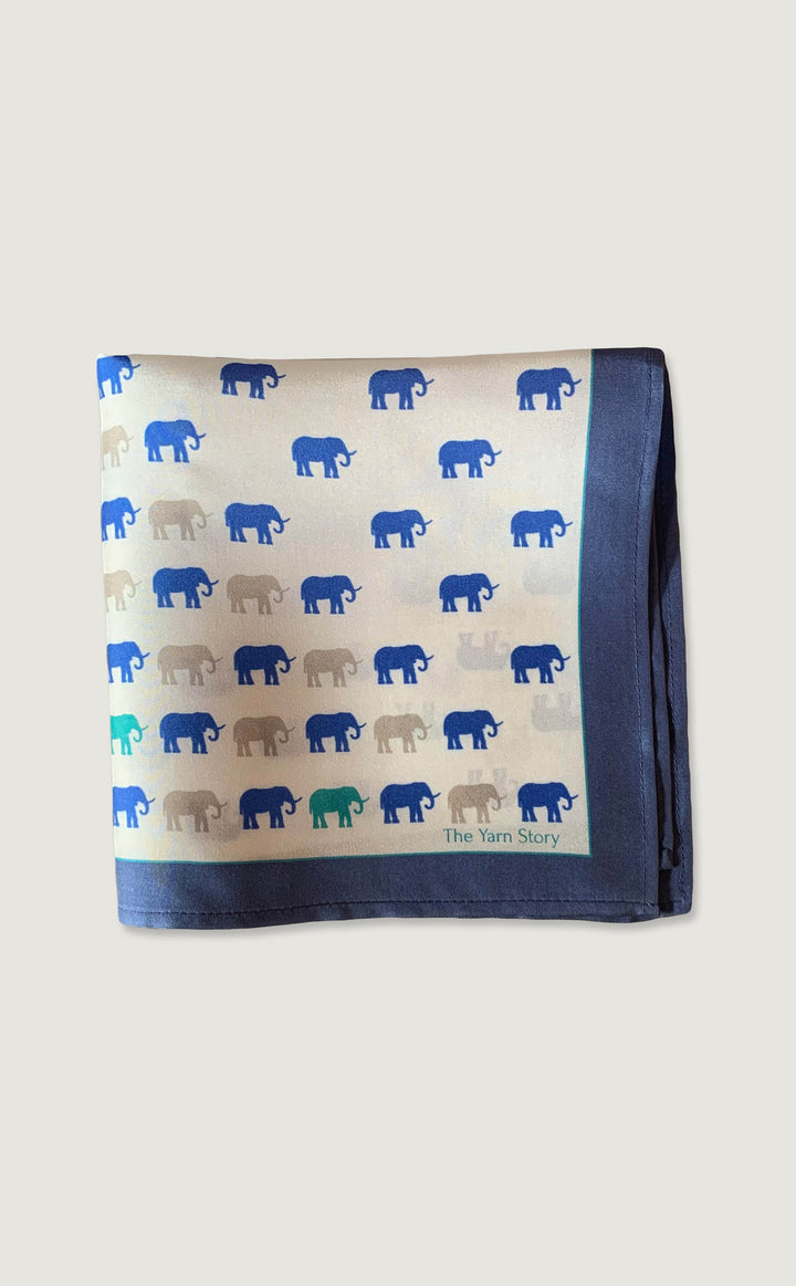 White Elephant Pocket Square