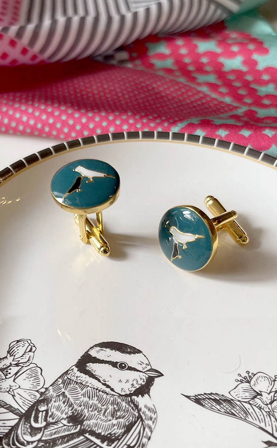 Turqua Dove Cufflink