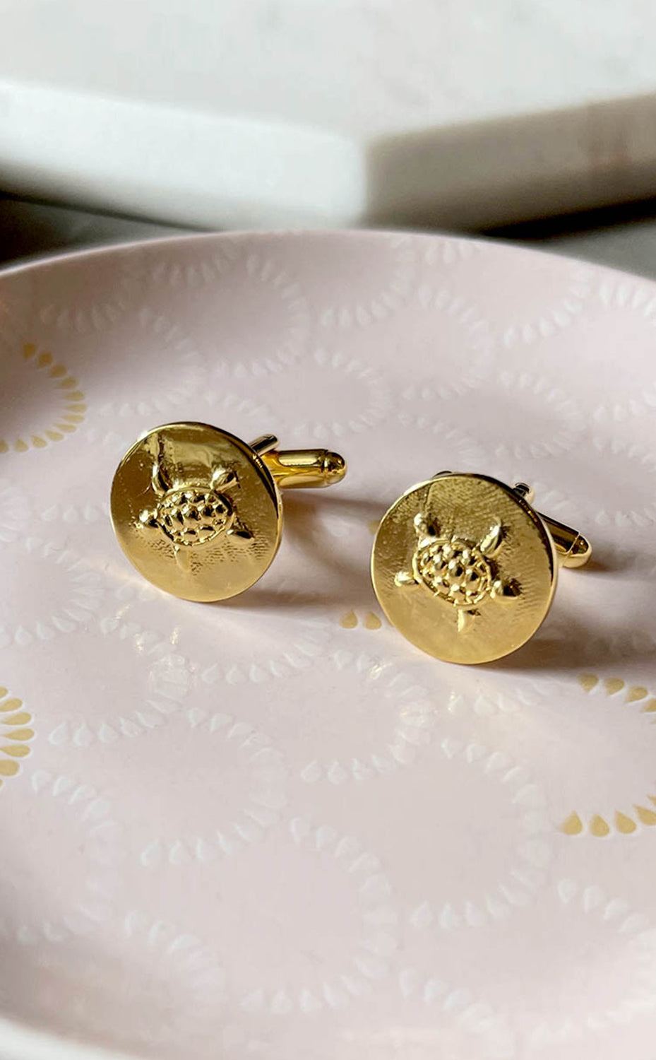 Gold Turtle Cufflink