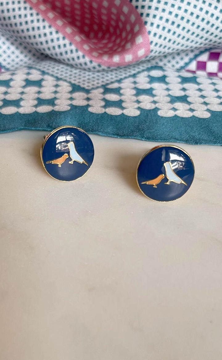 Blue Dove Cufflink