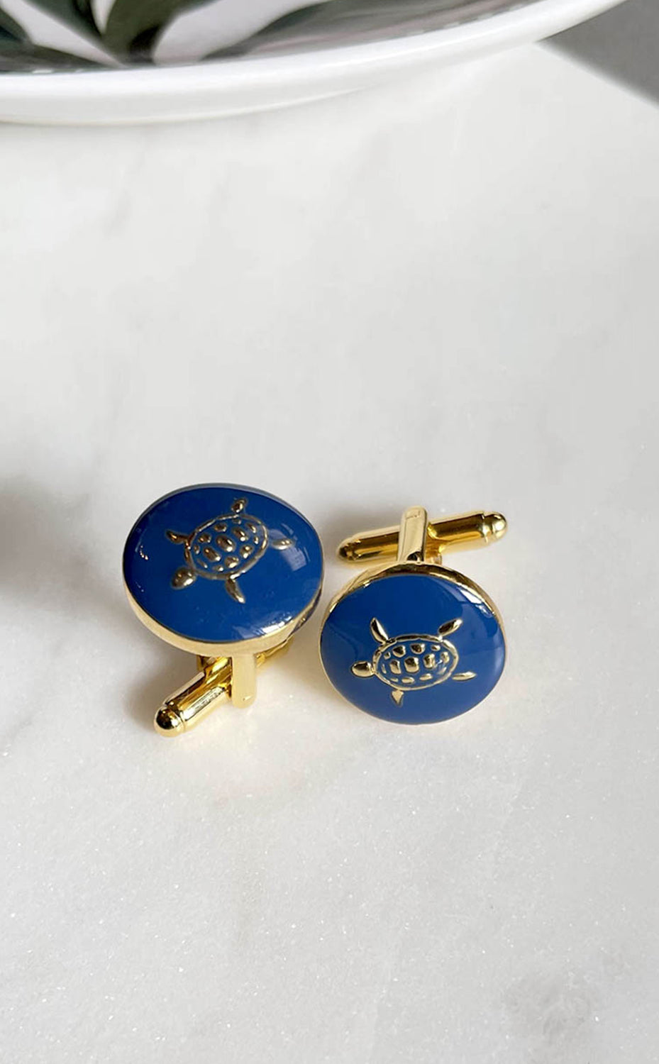 Blue Turtle Cufflink