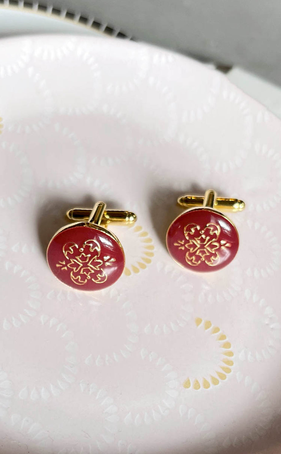 Maroon Royal Cufflink