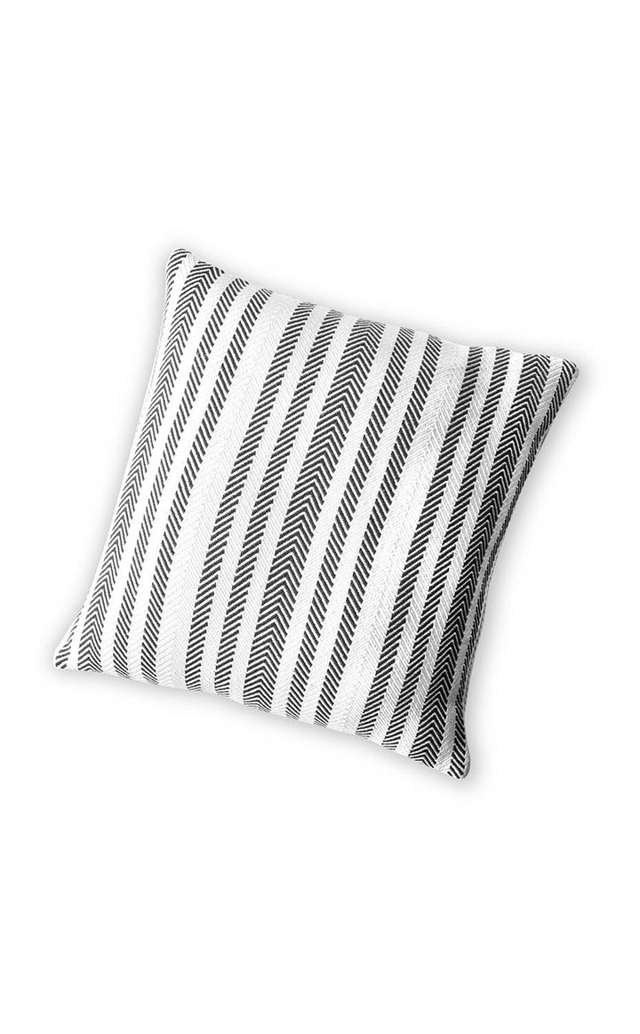 Black Herringbone Cushion