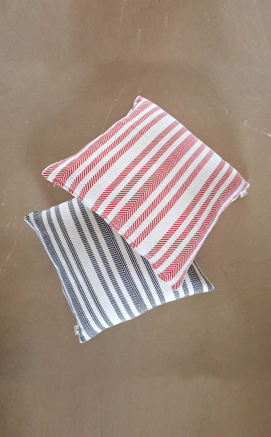 Black Herringbone Cushion