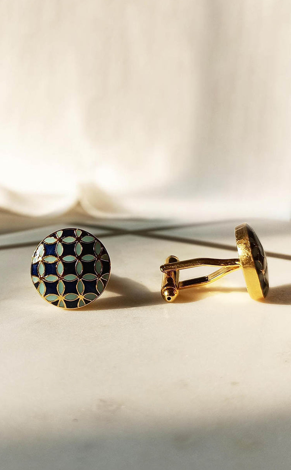 Sarcelle Blue Cufflink