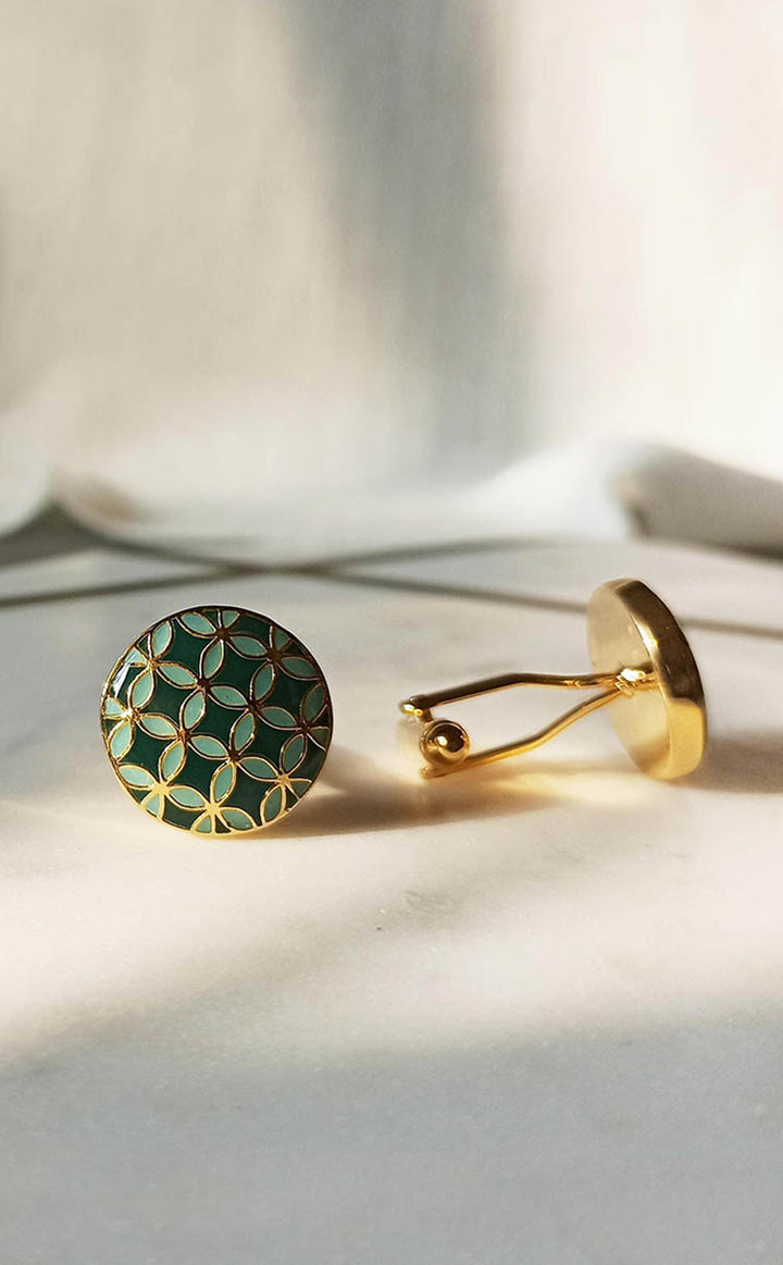 Sarcelle Turquoise Cufflink