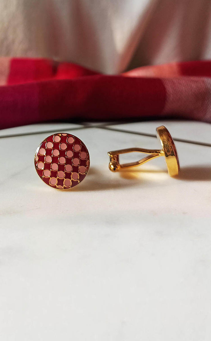 Moroccan Red Cufflink