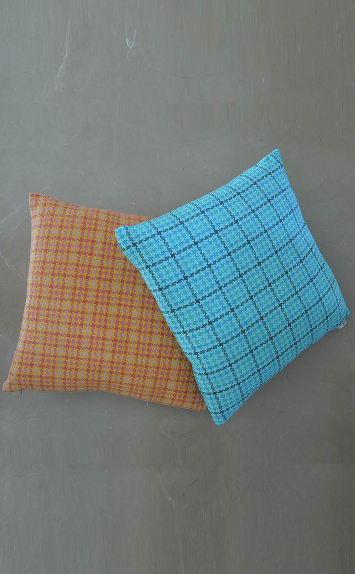 Orange Houndstooth Cushion