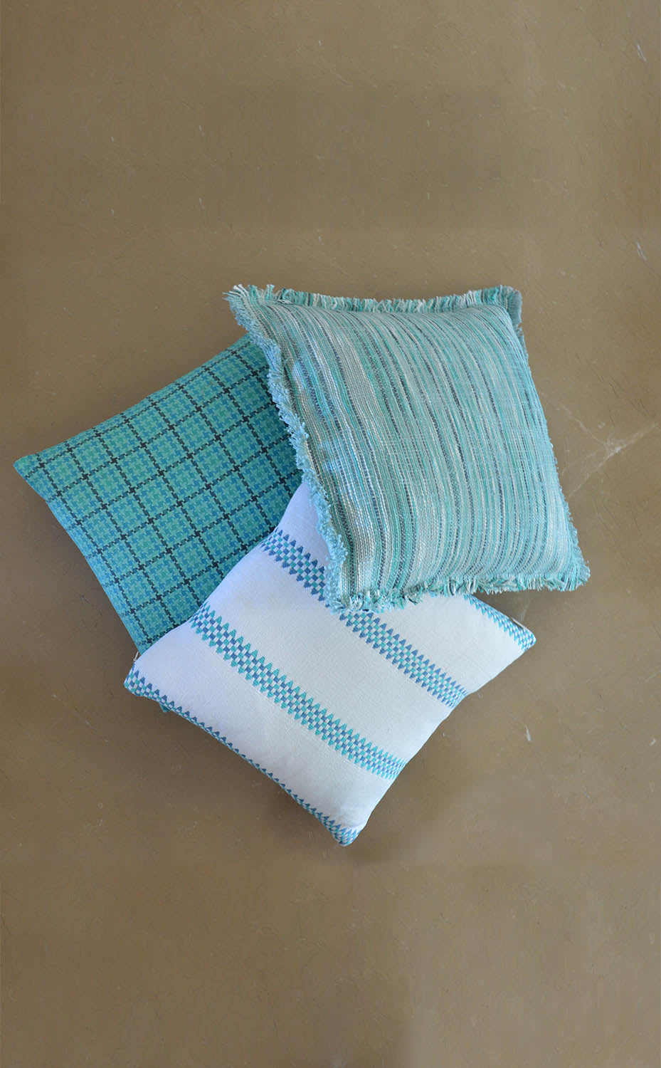 Blue Houndstooth Cushion