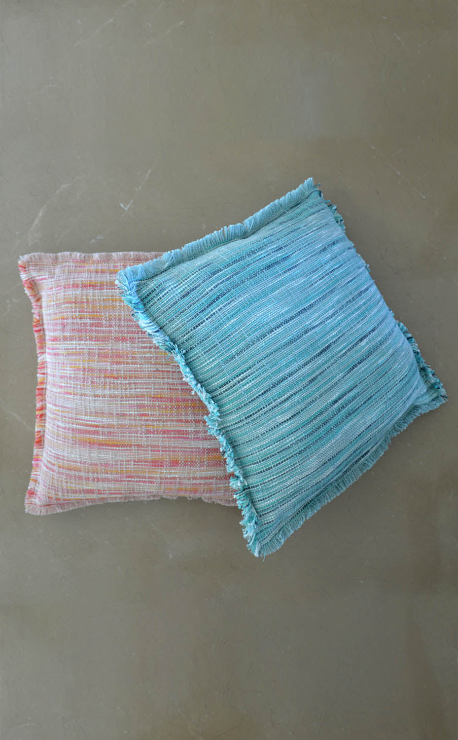 Peach Woven Cushion