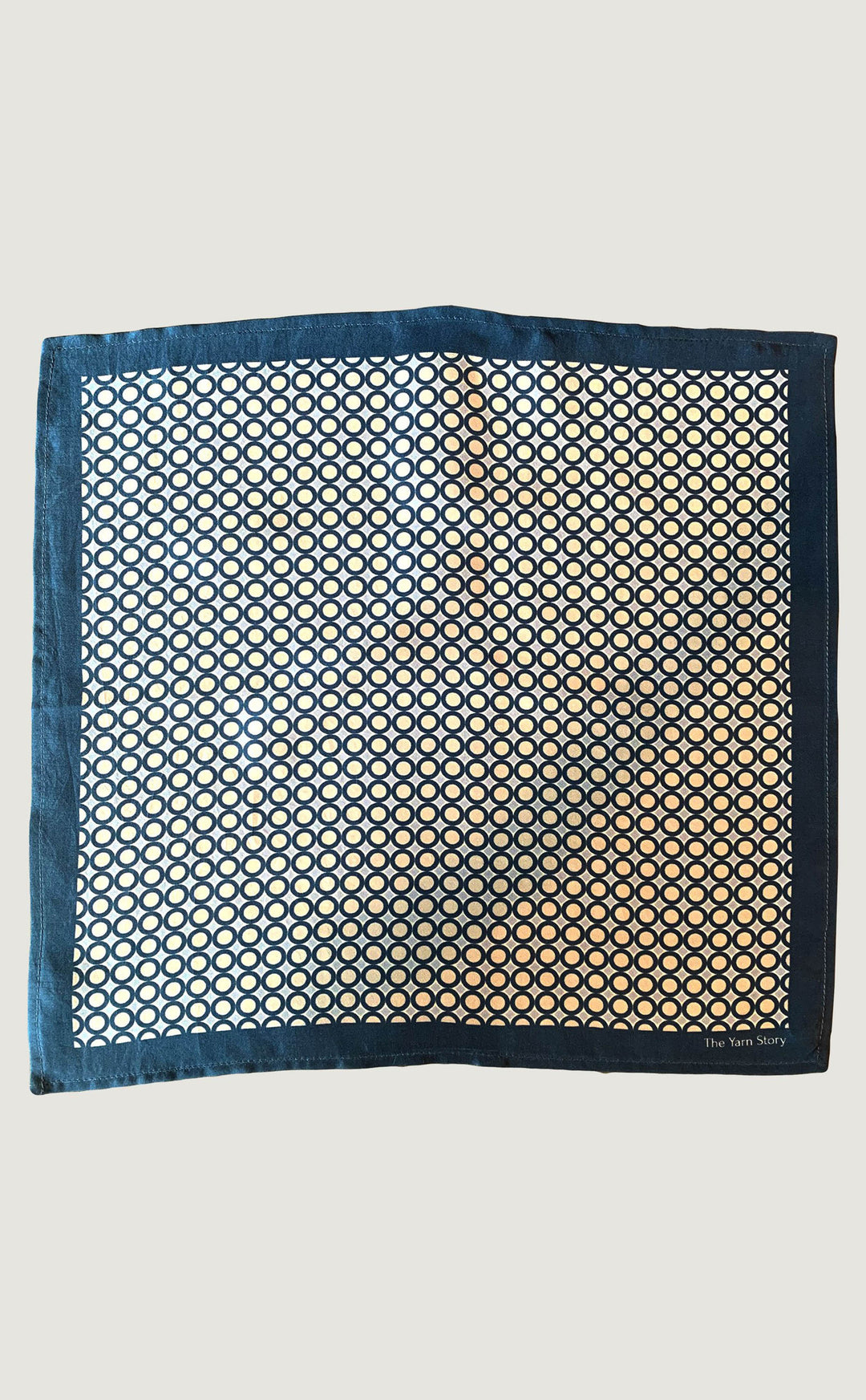 Navy Grey Polka Pocket Square